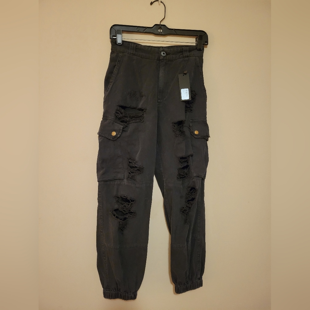 NWT Carmar black denim jogger (6)